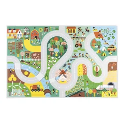 Janod Tapis avec circuit Campagne - Cross Roads* Tapis & Déco|Tables & Mobilier
