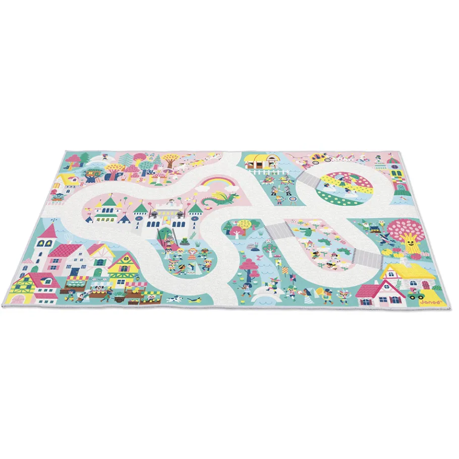 Janod Tapis avec circuit Royaume enchanté - Cross Roads* Tapis & Déco|Tables & Mobilier