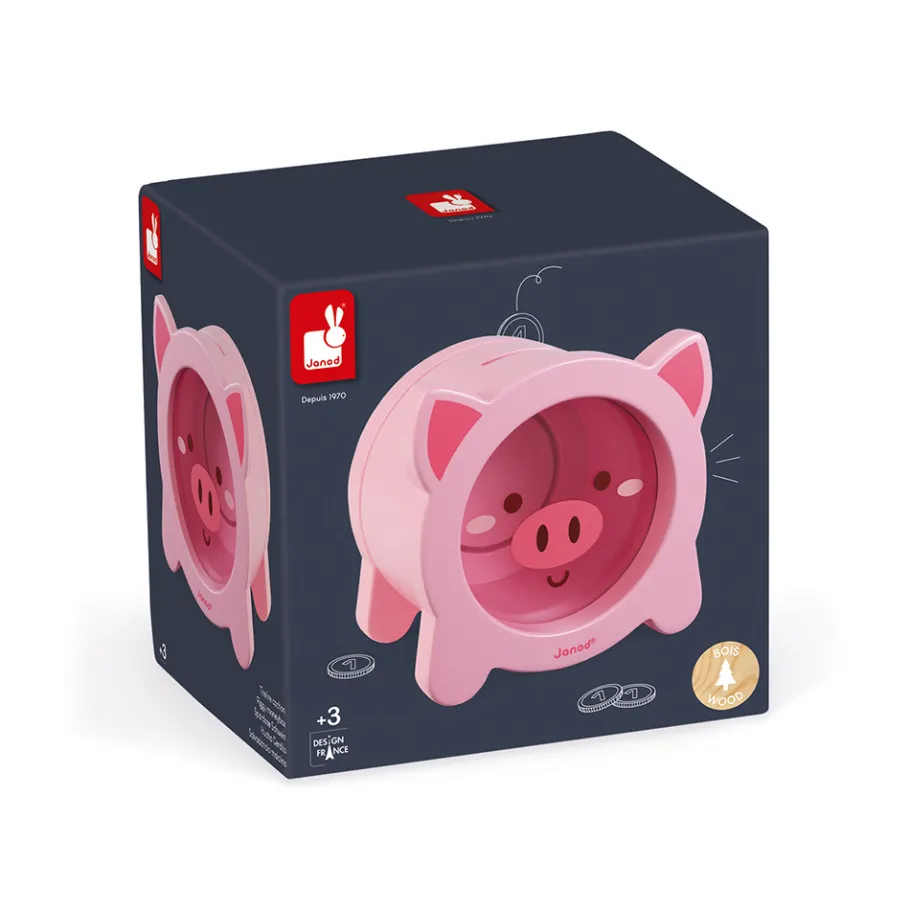 Janod Tirelire Cochon (bois)* Tapis & Déco