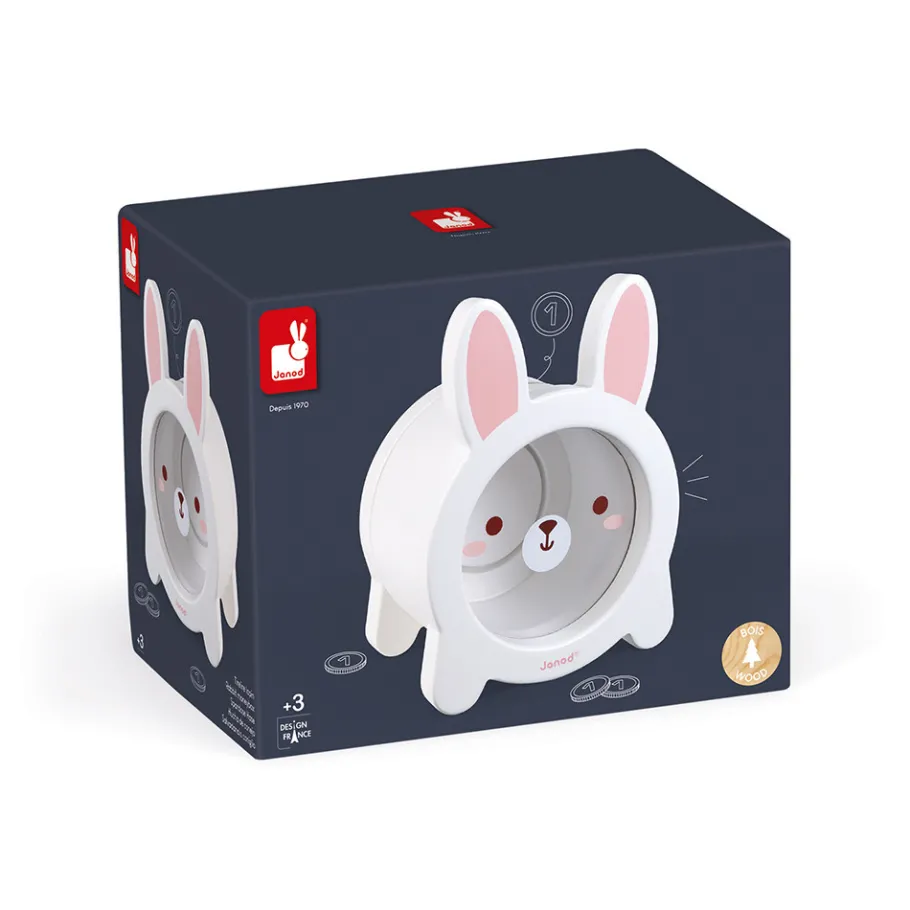 Janod Tirelire Lapin (bois)* Tapis & Déco