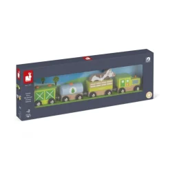 Janod Train Ferme Story (bois)* Trains & Circuits|Tracteurs & Animaux De La Ferme