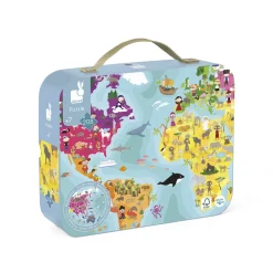Janod Valisette Puzzle 'Planète Bleue' 208 pièces* Puzzles Éducatifs|Puzzles 150 À 499 Pièces