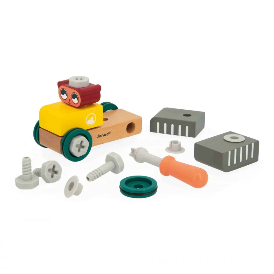 Janod Voiture à Bricoler Ours Brico'Kids* Jeux De Construction|Établis, Outils & Bricolage