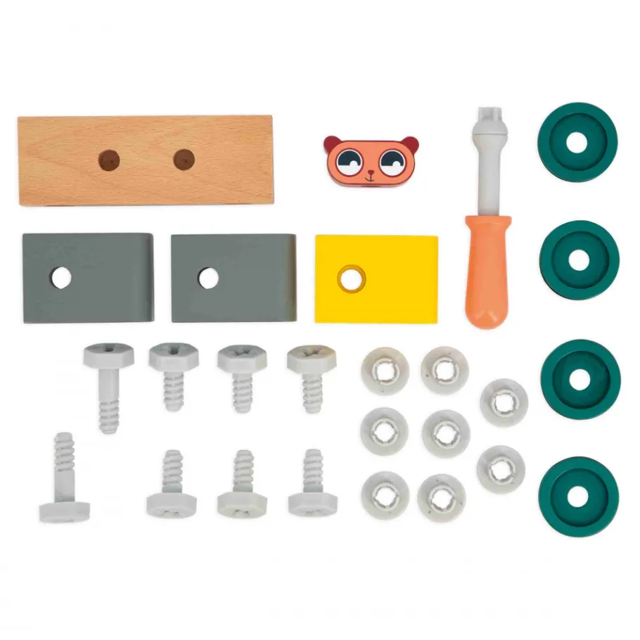 Janod Voiture à Bricoler Ours Brico'Kids* Jeux De Construction|Établis, Outils & Bricolage