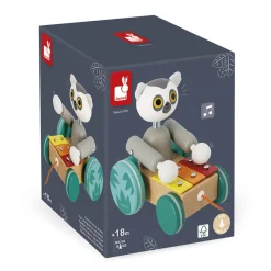 Janod Xylo Lémurien à Tirer Tropik* Manipulation & Encastrement|Jouets À Promener & À Pousser